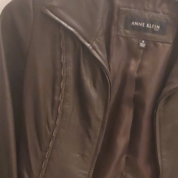 Anne Klein Leather Jacket - Women's Small - Picture 4 of 4